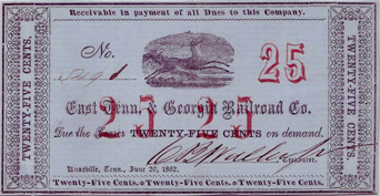 $0.25 G-1376 East TN & GA RR